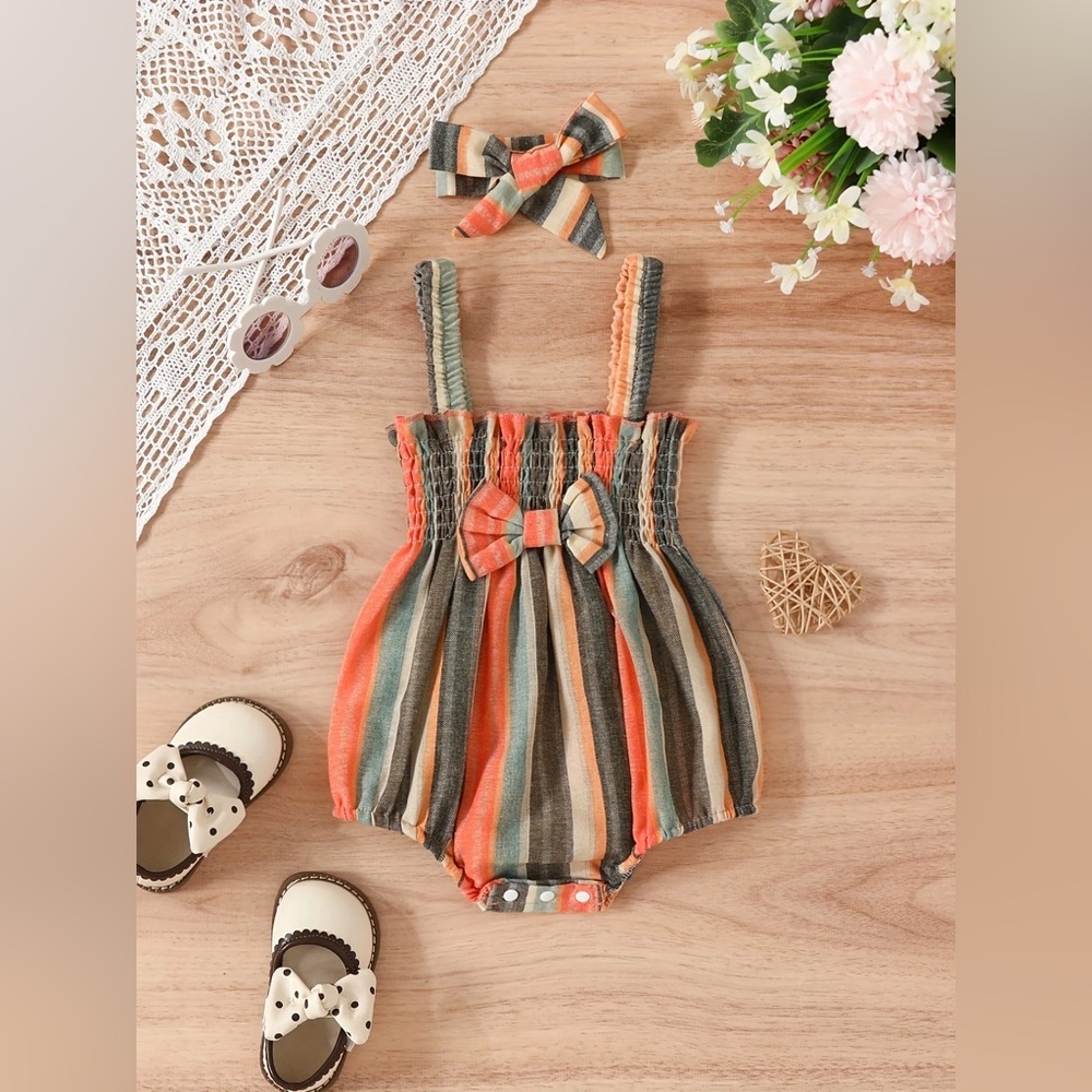 Toddler Striped Romper